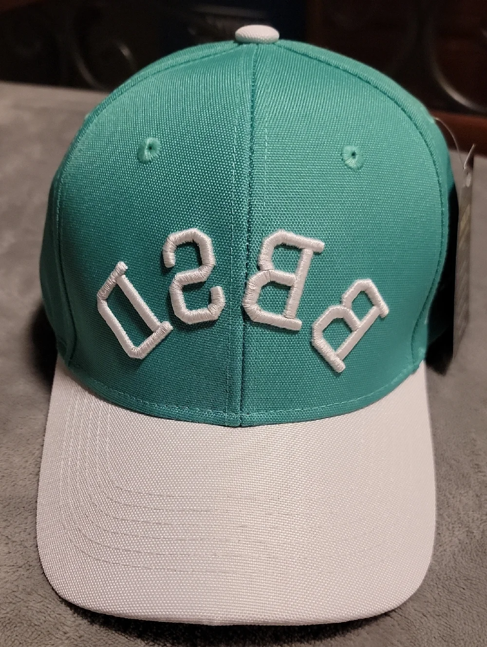 NWT Invicta Reversed BBSD Turquoise White 6 Panel Baseball Hat Cap 